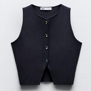 Zara Basic Knit Crop Top